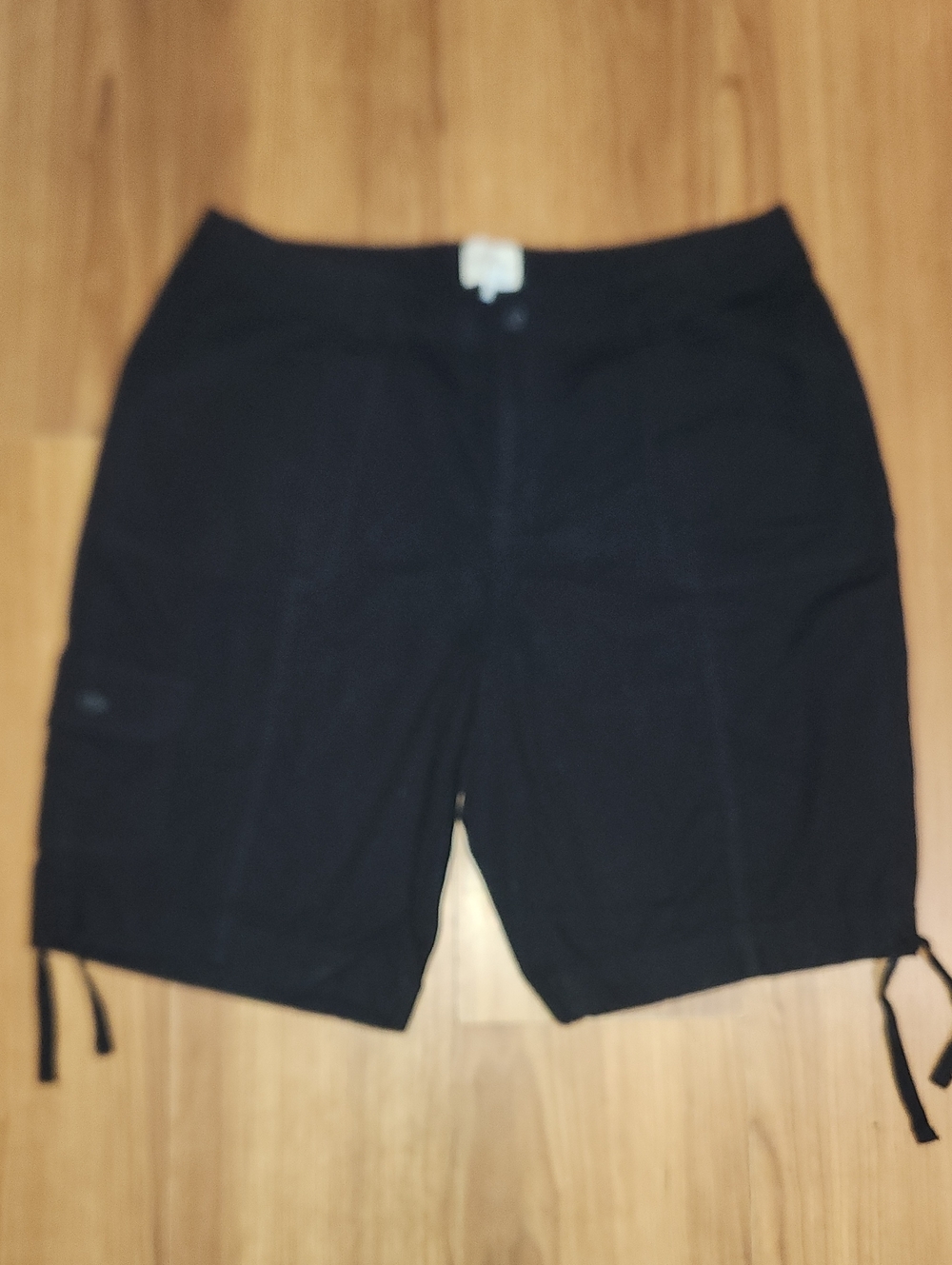 St. John's Bay Black Women's Cargo Shorts